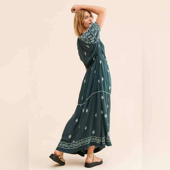 Free People Riley Embroidered Maxi Dress - Picture 2 of 4